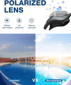 ZIONOR Swim Goggles, Upgraded G1 Polarized Swimming Goggles Anti-Fog for Adult Men Women