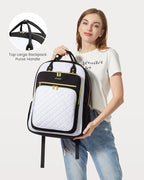 LOVEVOOK Laptop Backpack for Women, Fashion Backpack Purse for Travel with USB Port, Lightweight Casual Daypacks Nurse Teacher Computer Bag for College Work Business, Fit 17" Laptop