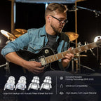 High Fidelity Concert Earplugs, Reusable Musicians Ear Plugs, 24dB Advanced Filter Technology Ear Protection for Music Festivals, DJs, Musicians