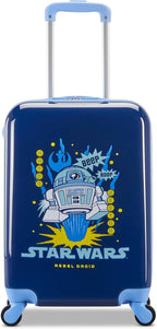 American Tourister Star Wars R2-D2 Carry-On Luggage - Airline Approved, Durable Hardshell with Favorite Rebel Droid - Roll Confidentially with Spinner Wheels & Colorful Adjustable Handle