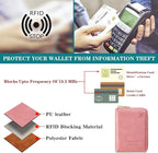 Travel Passport Wallet RFID Blocking Passport Holder-Women and Men with Zippered Ladies Passport Cover