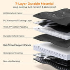 URPOWER Backseat Extender for Dogs - Hard Bottom Dog Car Seat Cover for Back Seat, Dog Hammock for Car and SUV, Pet Rear Seat Protector Dogs Travel Bed with Mesh Window
