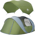 4/6 Person Easy Pop Up Tent,Camping Tent with Skylight and Rainfly,Waterproof,Quick Setup-Instant Tents for Camping Outdoor