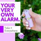Securityman Personal Alarms for Women | Safety Alarm Keychain (Loud 130dB Siren and SOS Strobe Light) Everyday Self Defense Security Alarm Protection Device (Purple)