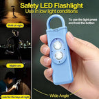 Halo-Siren Alarm, HaloSiren Personal Safety Alarm - Travel Safe Alarm with 130db Loud and LED Strobe Light, Safety Keychain Compatible with Bags, Keys, Backpacks (Orange)