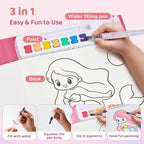 JoyCat Paint with Water Coloring Books for Toddlers, Watercolor Painting Sets for Kids Ages 3-5 4-8, Arts and Crafts Drawing Activities Toy Birthday Gifts for Boys Girls (Magical Pony)
