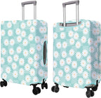 Travel Luggage Cover Suitcase Protector Fits 18-32 Inch Wheel Covers PatternedTravel Related Items Flower Luggage Protector Elastic L