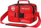Premium 516 Piece First Aid Kit for Car, FSA Eligible HSA Store Waterproof Compact Labeled First Aid Bag with Molle Shoulder Strap, Emergency Kit for Home, Travel, Hiking, Camping, Survival