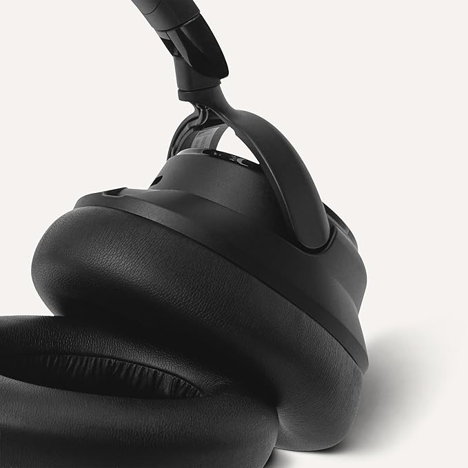 Amazon Basics Hybrid Active Noise Cancelling Headphones, Wireless Bluetooth 5.3, 35 Hours Battery Life with ANC On, 45 Hours with ANC Off, Over Ear Comfortable Fit with Soft Ear Cushions, Black