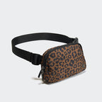 Pander Two Way Zipper Fanny Pack Nylon Everywhere Belt Bag for Women, Water Repellent Waist Packs, Crossbody Bags with Adjustable Strap (Midnight Leopard)