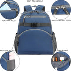 FlowFly Kids Backpack for Toddler Boys Girls, Simple Lightweight Bookbag for Daycare Kindergarten Elementary School Travel, Small Modern Bag (Medium 15''), Cyan