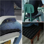 Inflatable Seat Cushion for Air Travel,16x16 Inch 3D Air Cell Pillow for Long Flights, Office, Car & Wheelchair, Portable Ergonomic Support