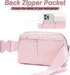 JSJ Mini Fanny Pack for Women & Men,Valentines Day Gifts for Girls Teens Kids Daughter Sister Her,Trendy Stuff Crossbody Bags Cute Everywhere Belt Bags.(Pink)