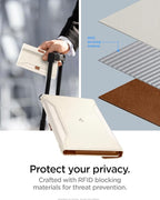 Spigen Life for Passport Card Cover Holder with RFID Blocking Technology Wallet Travel Documents Organizer Protector Accessories, SIM Card Pin Included