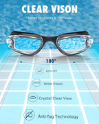 Aegend Swim Goggles for Kids Youth 3-14 Anti-Fog Anti-UV Comfort Fit Goggles for Swimming