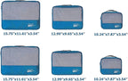 Packing Cubes Set Travel Luggage Organizers Suitcase Lightweight Accessories (Sky Blue)