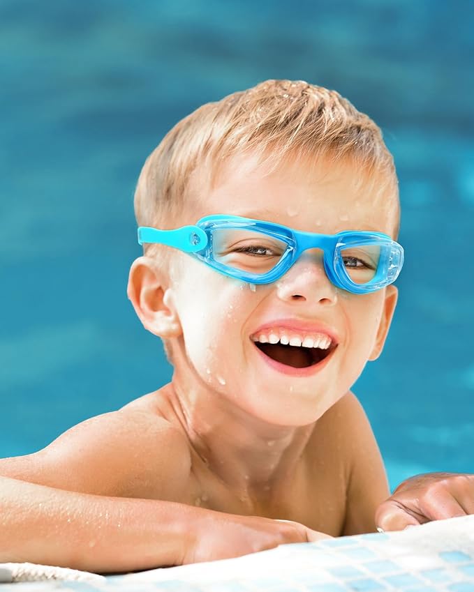 Aegend Swim Goggles for Kids Youth 3-14 Anti-Fog Anti-UV Comfort Fit Goggles for Swimming