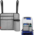 Airplane Seat Back Organizer & Storage, Airplane Tray Table Cover for Personal Items, Airline Seat Hanging Pockets Media Pouch,Reusable Travel Essentials,Fits Tablets,Cell Phone,Water Bottle (Grey)