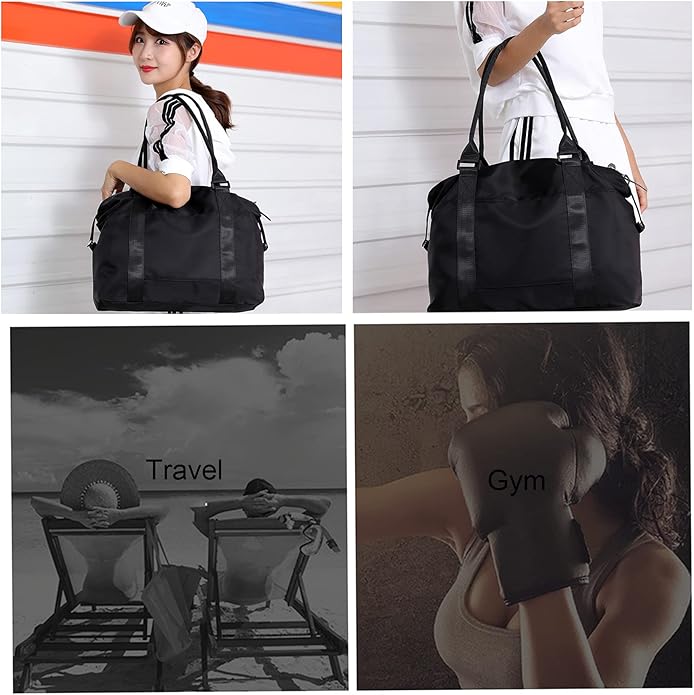 Women Tote Bag Travel Duffel Bag Carry On Luggage Bag Sports Gym Bag