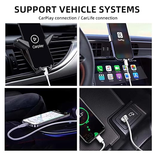 Replacement iPhone 17 Car Carplay Apple Cable Cord for iPhone 17Air 16E 16 15/17 Pro Max, Plus, iPad 10th Gen, iPad Pro 12.9/11, iPad Air 5/4th Gen, Mini 6th Gen USB A to USB C Fast Charger Cable