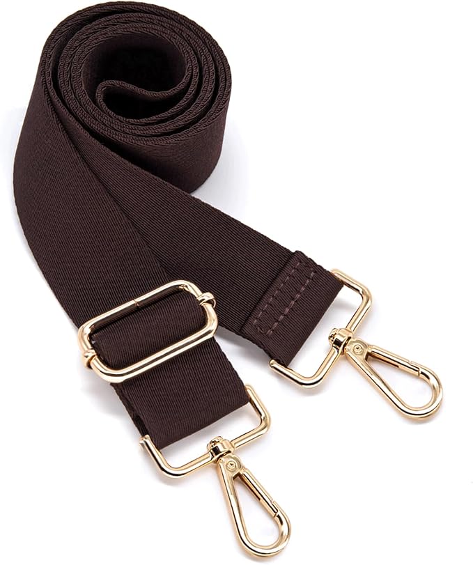 S&loyoe Thickened Solid Color Purse Straps Replacement Crossbody Bag Strap Adjustable Wide Guitar Straps for Handbags 1.5inch