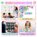 45pcs Magnetic Blocks for Kids Ages 3-5,Magnetic Building Blocks for Toddlers Girl Toys,Creative Sensory Toys 4-8 Magnet Cubes Toys Gifts for 3 4 5 6 7 8 Year Old Boys & Girls Valentines Day Toy