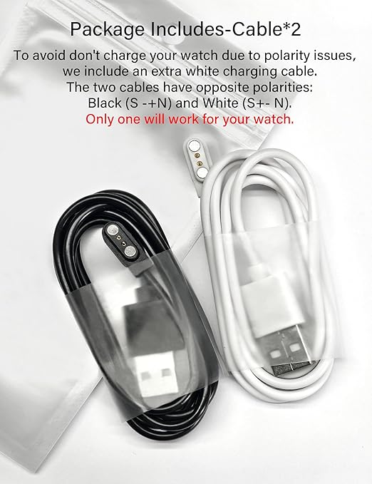 Sinoacc Smart Watch Charger for Skg Letsfit Cubitt Yamay Willful Fitpolo Tozo Wyze Umidigi Blackview 3.3Ft USB Magnetic Charging Cable Cord for Umidigi Uwatch 3S 3 2 2S Urun Smartwatch