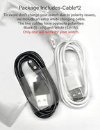 Sinoacc Smart Watch Charger for Skg Letsfit Cubitt Yamay Willful Fitpolo Tozo Wyze Umidigi Blackview 3.3Ft USB Magnetic Charging Cable Cord for Umidigi Uwatch 3S 3 2 2S Urun Smartwatch