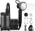Fotgear Portable Camping Shower - 8000mAh Rechargeable Outdoor Shower Pump with Filtered Showerhead, Intelligent LED Display, IPX8 Waterproof Camping Shower Kit for Hiking, RV, Car Washing, Pet Bath