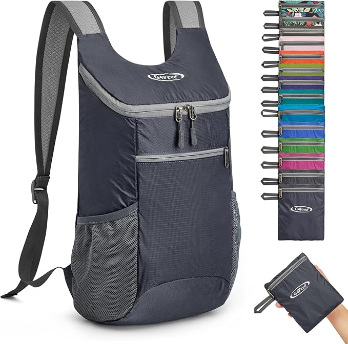 G4Free Lightweight Packable Hiking Backpack for Men Women Small Hiking Daypacks Foldable Shoulder Pack Casual Outdoor Bag 11L