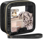 PACKISM Clear Makeup Bag - TSA Approved Toiletry Bag for Carry-on & Checked Luggage, Water Resistant Car Storage Organizer with Reinforced Seams