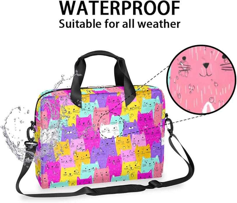 Cute Laptop Shoulder Bag for Women Men, Computer Laptop Bag Laptop Sleeve Case Laptop Satchel Briefcase Carrying Bag QA-1
