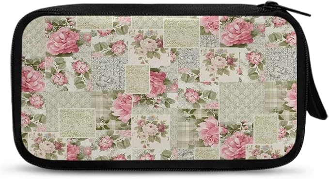 Roses Travel Cord Organizers Case Electronic Organizer Travel Cases Storage Bag Travel Cable Organizer Bag Pouch Electronic Accessories Carry Case for Cable Cord