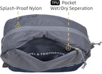 Travel Toiletry Bag 5L, Compact Travel Organizer with Waterproof TPU Wet/Dry Compartment