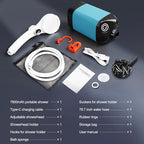 Portable Shower for Camping with 7800mAh Battery, Rechargeable Camping Shower with Intelligent LED Display, 3 Spray Modes, IPX8 Waterproof Outdoor Camp Pump for Hiking, Travel, Car, Pet