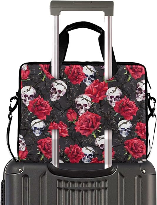 MNSRUU Laptop Bag for 15.6 inch Black Gothic Bats