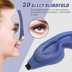 3D Advanced Eye Mask for Sleeping，Ultra Delicate Soft Skin Friendly Eye mask，100% Blackout Sleep Eye Mask for Sleep, Eyelash Extension Sleep mask