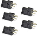 Ceptics Israel, Palestine SI 32 Travel Power Plug Adapter Accepts NEMA 5-15R - ETL Certified - Industrial Grade (IG-14-5PK)