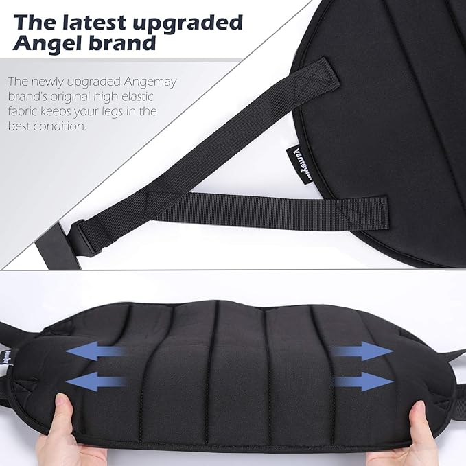 Upgraded Airplane Foot Rest (Premium Memory Foam) - Thickened Super-Size Airplane Foot Hammock to Relax Your Feet - Perfect Airplane Travel Essentials for Long Flight Plane (Extra Large)