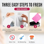 Color Catcher Fabric Softener Laundry Detergent Sheets 25 Loads Fresh Scent, Plant based, No Plastic Jugs Travel Friendly, Ultra Concentrated Mix Colored with Whites Detergent Softener & Color Catcher