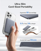 Baseus 0.3" Ultra Slim 5000mAh MagSafe Portable Charger & 45W Power Bank Built-in USB C Cable