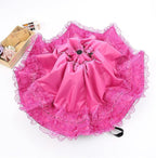 WANLIAN Folding umbrella Travel Umbrella Folding UV Resistance Lace Parasol Umbrella Sun Umbrella For Women Girls sunshades with lace decoration