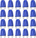Drawstring Backpack Bulk 20 Pcs Draw String Backpack Bags DIY Gym Sports Traveling Yoga Cinch Bag Sackpack Drawstring (Royal Blue bluenoya)