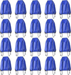 Drawstring Backpack Bulk 20 Pcs Draw String Backpack Bags DIY Gym Sports Traveling Yoga Cinch Bag Sackpack Drawstring (Royal Blue bluenoya)