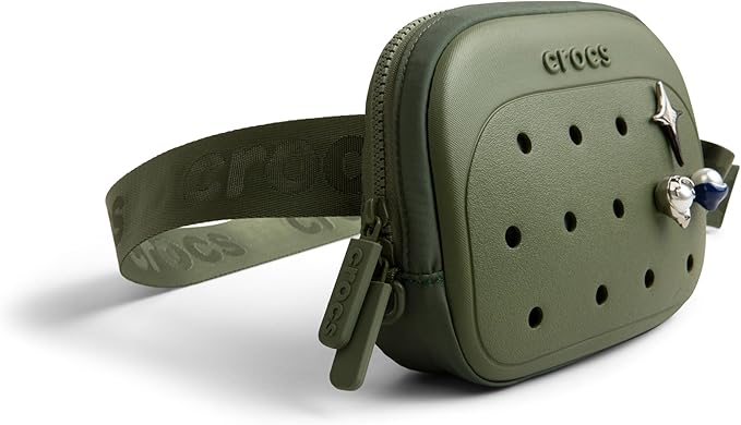 Crocs Classic Belt Waist Bag, Customizable Fanny Pack, Personalize with Jibbitz Charms, Cargo, One Size