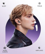 Ear Plugs for Sleeping 50dB Earplugs Noise Cancelling Ear Plugs for Noise Reduction Concerts Soft Reusable Silicone Earplugs for Snoring Side Sleepers Shooting Airplanes with 7 Eartips Case