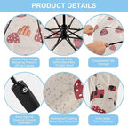 Folding Umbrella Windproof Travel Umbrellas Money Hundred Dollar Bill Light Portable Manual Rain Umbrellas for Man Women