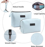 Cosmetic Bags for Women Small Makeup Bag for Purse Pu Leather Makeup Pouch Travel Makeup Bag with Zipper Make Up Bag for Travelling