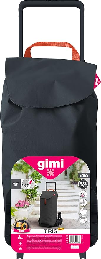 gimi TRIS Trolley Grey Urban 168414, Polyester, Grande