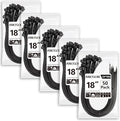 Large Zip Ties 18 inch (250 Pack), Long Zip Ties Heavy Duty with 220 lb Tensile Strength, Big Cable Ties, Black, by ANOSON
